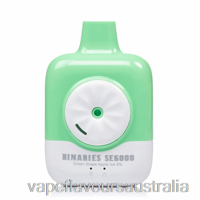 Vape Flavours Australia Horizon Binaries SE6000 Disposable Green Grape Apple Ice